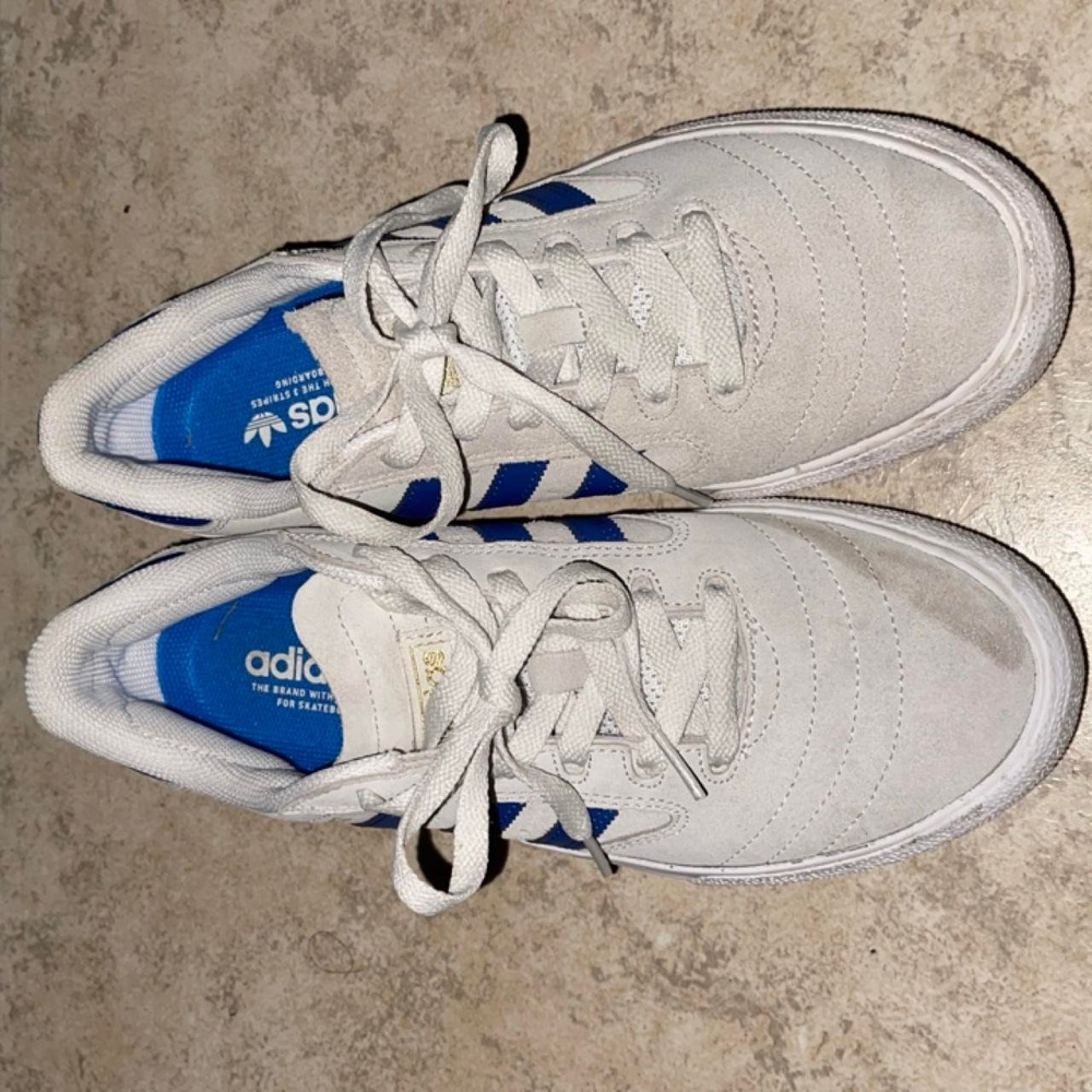 Adidas Busenitz Womens Skateboarding Shoes Grey Blue Size 8